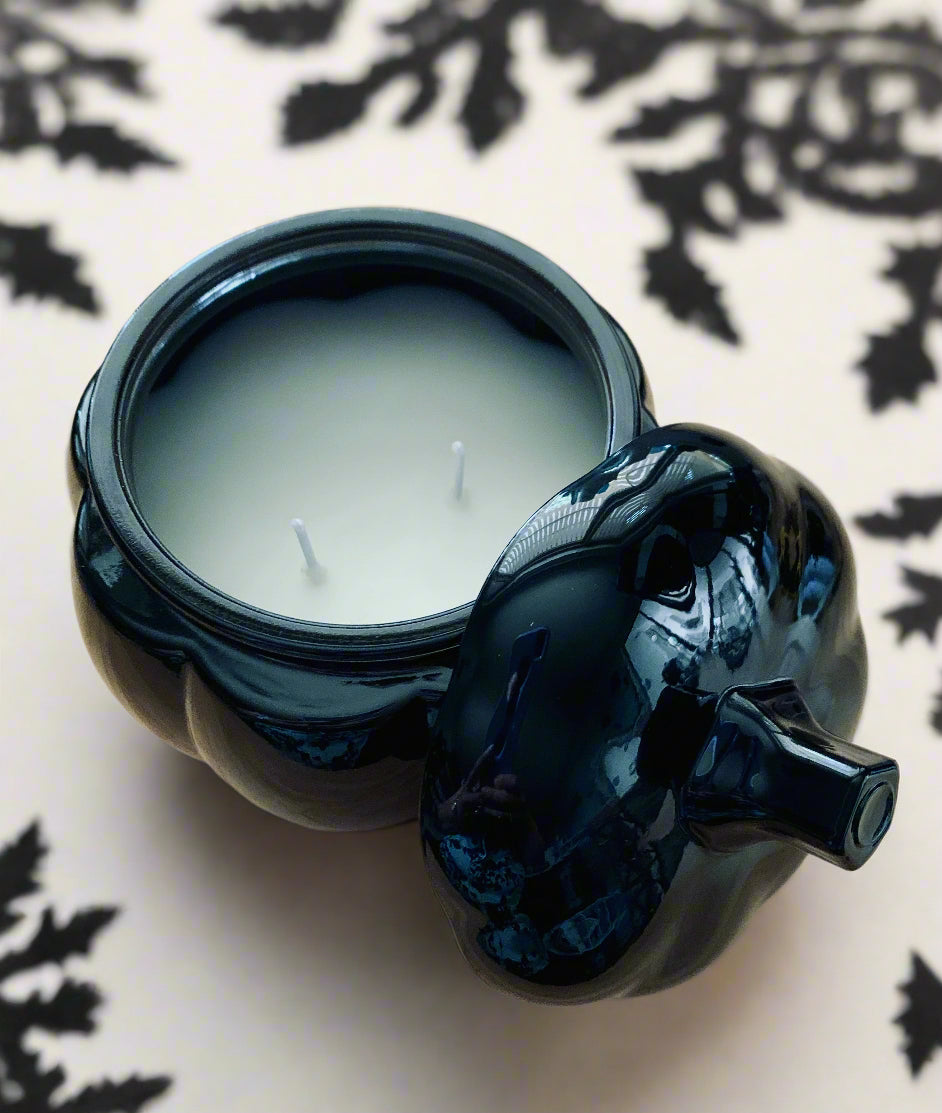 Double wicked pumpkin jar candle
